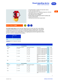 Thumbnail of document Data Sheet - FL60/3 YODALEX 3 Visual signaling device w/connection chamber